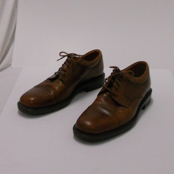 Vtg Johnston & Murphy Oxford Laceup 10.5 Italy Brown main image 6
